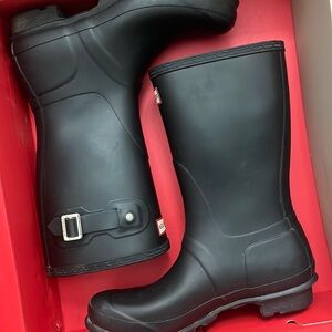 Hunter Boots Black Size 8